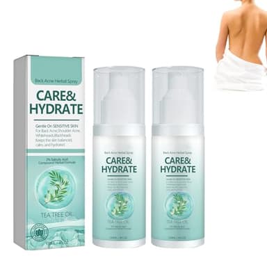 2 PCS Torna Soluzione Brufolo, Spray per Brufoli Corpo, Spray Per La Rimozione Dei Brufoli Sulla Schiena, Trattamento dell'acne su Schiena e Spalle