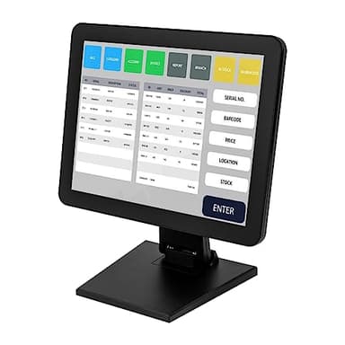 MINRS 15 pollici LCD registratore di cassa touchscreen, sistema di cassa al dettaglio, monitor di cassa con schermo touch screen touch screen monitor di cassa per PC POS cassa ristorante bar caffè