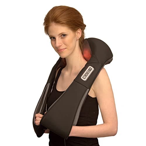 Massaggiatore cervicale Donnerberg L’Originale- Riduzione delle tensioni muscolari -Massaggiatore collo spalle schiena shiatsu-Benefici della terapia termica-Qualità tedesca-Per casa ufficio viaggio