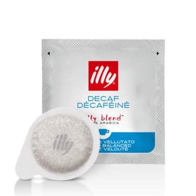 50 Caffè ILLY in Cialda ESE 44mm Decaffeinato Dek Filtro Carta caffe 100% Arabica