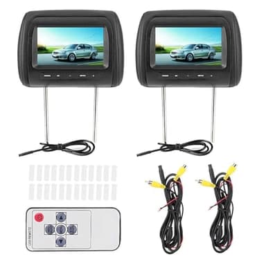 Doppio lettore DVD portatile Lettori video per poggiatesta per auto 7 in HD LCD Touch Screen digitale USB/SD/TV Lettore MP5 per auto