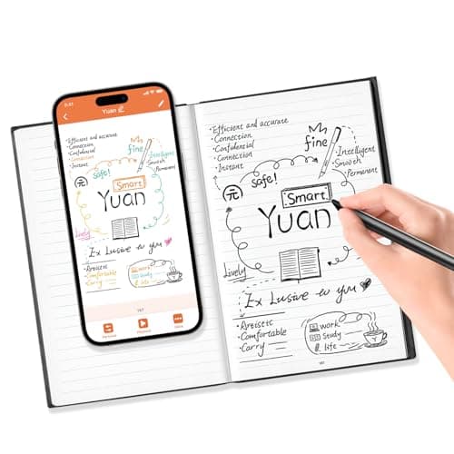 Yuan Smart Pen+ Smart Notebook, Smart Writing Set, Taccuino Smart, Taccuino Digitale con l'APP può aggiungere etichette e condividere
