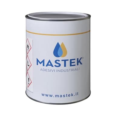 Colla resistente alle alte temperature (110°) per incollaggio di tessuti, pelle, stoffa, legno, laminati plastici, gomma sintetica latta da 900gr da dare a pennello