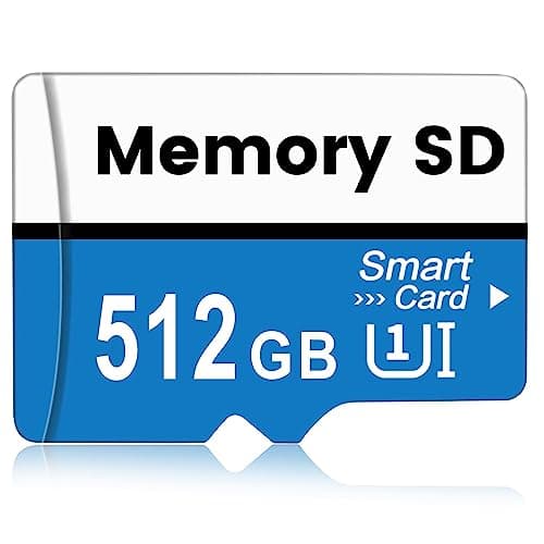 Scheda SD 512GB, kacbuy Scheda di Memoria Alta Velocità SD Card Ultra-HD Scheda TF Grande Capacità Memory Card con Dash Cam/Laptop/PC (512 gb)