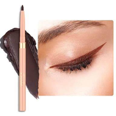 OULAC Matita Occhi Waterproof, Eyeliner Marrone Mat Girevole, Colore Intenso, Dura 12 Ore +, Texture Liscia e Cremosa, Non Trasferibile, Vegan (03) Teddy