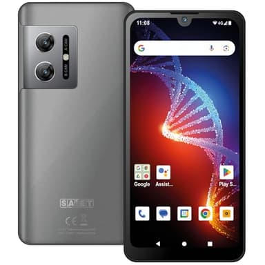 SAIET - Smartphone Tascabile e Compatto POCKETPHONE STS571 - Cellulare Dual Sim 4G Wifi Bluetooth 5.0 - OS Android 13 - Ideale per Viaggiatori - Grafite