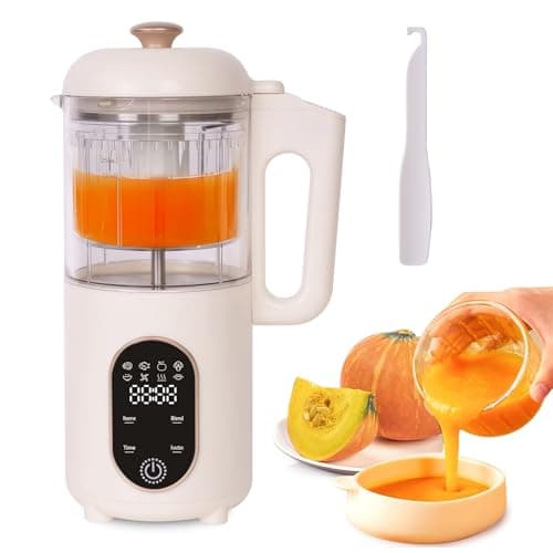Hoapin Cuocipappa Mixer Multifunzione per Bébé, Vapore, Mixer, Sterilizzato, Riscalda, Robot Cucina Multifunzione, Cuoci Pappa, Baby Food Maker