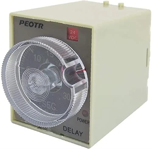 HUFFA ST3PF DC 24V 8-Pin 30s Ritardo alla diseccitazione Temporizzatore Relè Temporizzatore Grigio