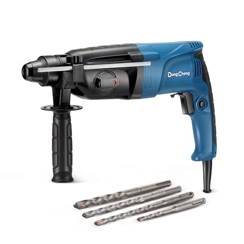 Dong Cheng Martello perforatore, 800 W 2,8 J tassellatore, 0-1200 giri/min, SDS Plus Mandrino, 4 Funzioni, Massimo 26mm per Cemento, martello demolizione