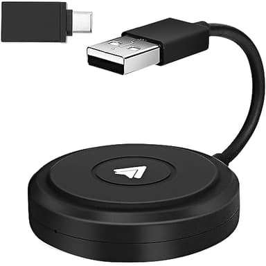 Adattatore Android Auto Wireless,Adattatore Senza Fili Android Auto Converte l'automobile Cablata-Android in Senza Fili, Connessione Automatica, Trasmissione ad Alta Velocità 5GHZ