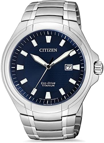 Citizen Orologio Analogo al Quarzo Uomo con Cinturino in Titanio BM7430-89L
