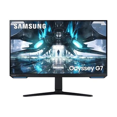 Samsung Odyssey G7 ‎S28AG702NU Gaming Monitor, Flat, 3840x2160 (UHD 4K), HDR, IPS, 144Hz, 1ms, FreeSync Pro, G-Sync, HDMI, USB, Display Port, Ingresso Audio, HAS, Pivot, PIP, Flicker Free, 28"