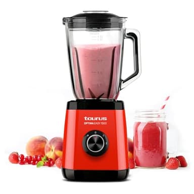 Taurus - Frullatore a tazza Optima Easy 1500 W | Caraffa tritan 1,5 L | 2 velocità + Turbo | Lame a 4 spigoli | Processore alimentare professionale | Blender Blender Blender | Frullati e smoothies