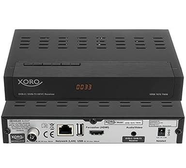 Decoder Digitale Terrestre HD XORO HRM 7670 Pvr Dual Tuner DVB-T2/C Hevc H.265 10 bit Nuovo Standard