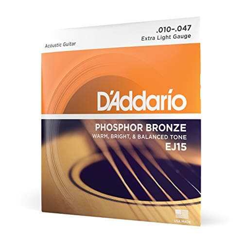 D'Addario EJ15 Set Corde Acustica EJ Phosphor BRZ RND WND, 10-47