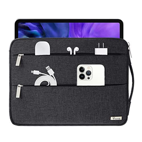 Voova Custodia PC Portatile Laptop Borsa Porta PC Computer 11.6 12.9 13.3 Pollici Macbook Air Pro M1 M2 11 13 Compatibile con HP Acer ASUS Dell Microsoft Donna Uomo Impermeabile Nero