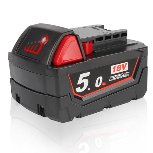 Waitley 18V 5.0Ah Batteria di Ricambio Compatibile con Milwaukee 18V Batteria 48-11-1860/48-11-1850/48-11-1840/48-11-1828/48-11-1820/48-11-1815