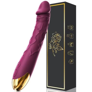 Vibratore dildo realistico sex toy, 10 funzioni di vibrazione, può stimolare il punto G, il clitoride, la vagina, l'ano, vibratoreper Professionale Clotoride sexytoysys di coppia adatto a uomo e donna