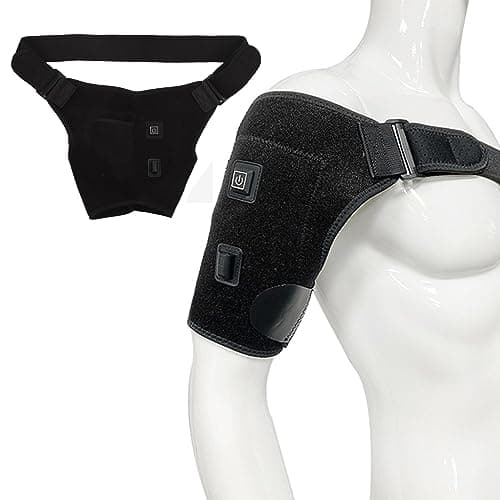 Supporto Per Spalla Riscaldata, Fascia Spalla Riscaldante, Spallacci riscaldati 3 impostazioni di riscaldamento per alleviare il dolore Comoda spallina riscaldante per la spalla sinistra destra