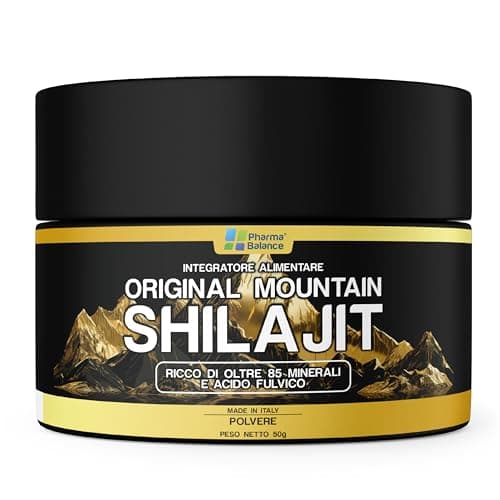 Shilajit Puro Himalayano Originale in Polvere 50g - Integratore Shila Natural Ricco di 85 Minerali e Acido Fulvico