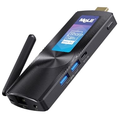 MeLE PCG02 Mini PC Stick Senza Ventola Celeron J4125, Micro PC Portatile Piccolo Computer, LPDDR4, Win11, HDMI 4K 60Hz, Wi-Fi 2.4G/5G, Gigabit Ethernet, BT 4.2, USB 3.0*2, Wake on LAN, PXE (8G/128G)