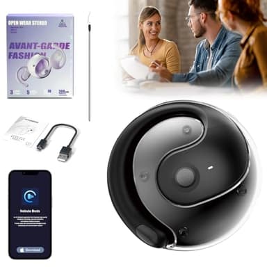 Traduttore Vocale Istantaneo Multilingue Traduttore linguistico,Cuffie Wireless ad Alta Precisione per Traduzione Bluetooth,Auricolari Smart Translator,per Professionisti Linguistici o Viaggiatori