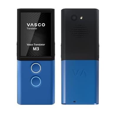Vasco M3 Traduttore Istantaneo Vocale | 70+ lingue | Scheda SIM con Internet a vita | Traduttore simultaneo con fotocamera | Funzione MultiTalk & TranslaCall | Velocità: meno di 0,5 secondi