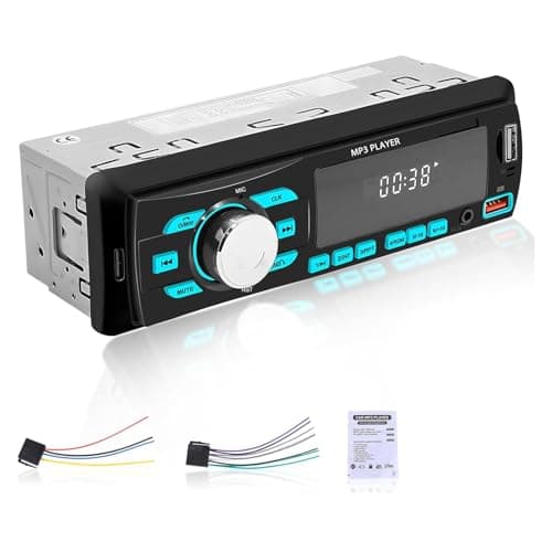 1 Din autoradio con Bluetooth - Ricevitore Radio FM - USB/U disco/AUX in/TF Card play