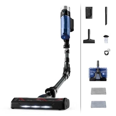 Rowenta Xforce Flex 9.60 AQUA, Aspirapolvere Senza Fili Lava e Aspira, Potente, batteria fino a 45min di autonomia, Tecnologia Flex, Regolazione Automatica della Potenza, Smart Display, RH20C2