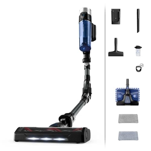 Rowenta Xforce Flex 9.60 AQUA, Aspirapolvere Senza Fili Lava e Aspira, Potente, batteria fino a 45min di autonomia, Tecnologia Flex, Regolazione Automatica della Potenza, Smart Display, RH20C2