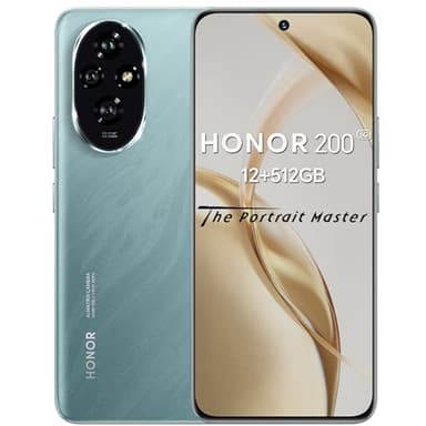HONOR 200 Smartphone 5G NFC Dual SIM, 12GB RAM 512GB, AMOLED da 6.7 pollici telefono con tripla fotocamera principale da 50 MP, 5200 mAh, Android 14, Emerald Green [Versione italiana]