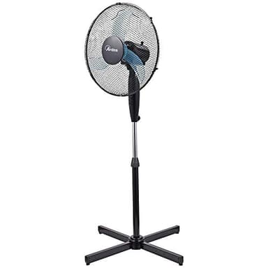 ARDES Penny 40P AR5AM40P - Ventilatore a Piantana, Potente, Silenzioso, Oscillante con Altezza e Inclinazione Regolabile Ventilatore a Stelo Ardes 3 Velocità, 3 Pale, Nero/Turchese, 40 cm