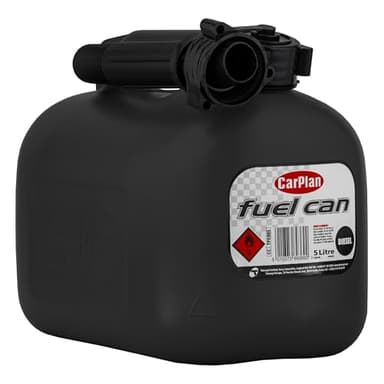 Carplan Tetracan - tanica per gasolio, Nera, 5 Litri