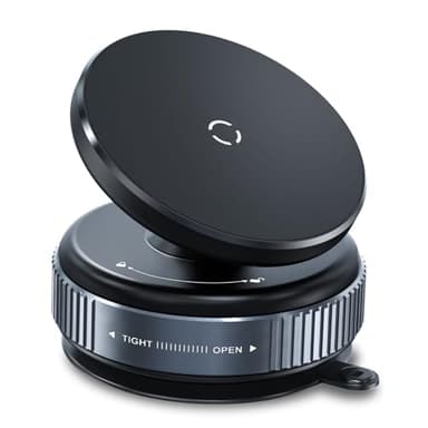 Beeasy Porta Cellulare Auto per Magsafe, [360° Rotazione & Potente Ventosa] Magnetico Supporto Telefono Auto,Portatelefono da Automobile per iPhone 16 15 14 13 12 Pro MAX Plus 16E, Nero