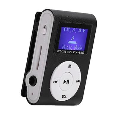 Lettori Mp3 Lettore Mp3 con Bluetooth in Lega di Alluminio Mini Lettore Musicale Mp3 Portatile Sport Backclip Schermo LCD Supporto Mp3 Scheda di memoria(Argento) (Nero)