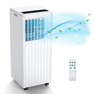 Acekool Condizionatore Portatile 9000 BTUs, 3-in-1 Climatizzatore Portatile, Ventilatore 2 Velocità, Raffreddamento, Deumidificazione 42L/giorno, 24H Timer, Sleep Mode, 35㎡/68m³, Ideale per Case