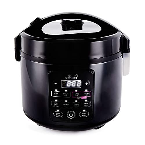 Yum Asia Kumo YumCarb Cuociriso con ciotola in ceramica e logica fuzzy avanzata, (5,5 tazze, 1 litro), 5 funzioni di cottura del riso, 3 funzioni di cottura multipla,) 220-240V