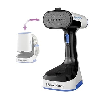 Russell Hobbs Ferro da Stiro Verticale [1500W, Pieghevole e Antibatterico] Steam Genie Easy Store (Sanitizza, Riscaldamento Rapido, Serbatoio da 150 ml, Ugello per Tessuti, Ideale per Viaggi) 26740-56