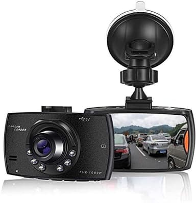 HSYWBC 【2025 Nuova Versione】 Dash Cam FHD 1080P Video Telecamera per Auto, Grandangolare 170° con 2.4"" Schermo LCD, Supporto G-Sensor, Registrazione in Loop, Monitor di Parcheggio