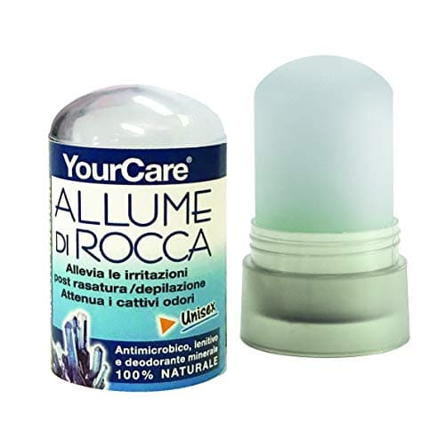 YourCare Allume di Rocca Stick 60g - Deodorante Uomo e Donna Naturale per Ascelle, Deodorante Fresh con Azione Purificante e Assorbi Umidità, Alternativa a Deodorante Dove