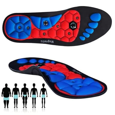 Soletta Magnetica, Dwafill Solette per Massaggio Plantare, Alleviare l'affaticamento, Solette per Agopressione Magnetiche, Solette Ortopediche, Ridurre La Pressione del Piede (S)