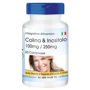 Fair & Pure® - Colina & Inositolo - Colina 100 mg/Inositolo 250 mg - Vegan - 60 Compresse