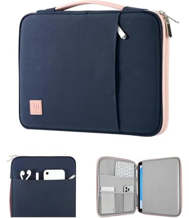 Dadanism 9-11" Borsa da Trasporto per Tablet con Maniglia per iPad 10a Gen 10,9", iPad (A16) 11", iPad Pro 11",iPad Air 11",iPad 9/8/7a Gen 10,2",iPad Air 5/4 10,9",Galaxy Tab A9+ Plus 11",Indaco&Rosa