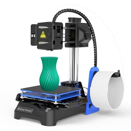 Xichuzi Stampante 3D per Bambini Mini Stampante 3D Desktop 100x100x100mm Formato di Stampa Nessun Letto Riscaldato Stampa a Un Tasto con Scheda TF Filamento Campione PLA per Principianti