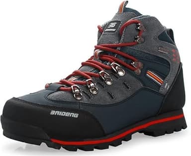 SANANG Pelle Esterna Impermeabile Hiking Boots Autunno Uomini Sport Invernali Trekking Alpinismo Stivali (43 EU, Arancione)