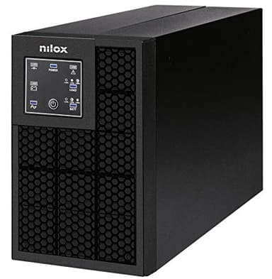 Nilox, UPS Premium OnLine Pro LED da 1.000VA/700W, UPS con Tecnologia a Doppia Conversione, Protegge Server, Workstation, Reti LAN e Computer da Blackout, con Tecnologia OnLine