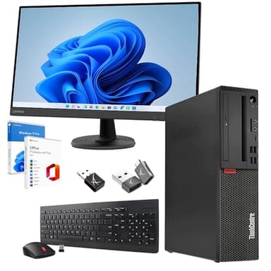 Lenovo PC Completo Ufficio Professionale i7 8700 fino a 4.6ghz - Monitor 27 Pollici FHD 32 GB di Ram 1 Tera SSD - Kit mouse e tastiera layout Italiano - Win 11 Pro Office 2021 Pro Garanzia 36 Mesi