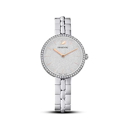 Swarovski Cosmopolitan Orologio, con CristalliSwarovski e Bracciale di Metallo in Acciaio Inossidabile, Meccanismo al Quarzo, Tono Argentato