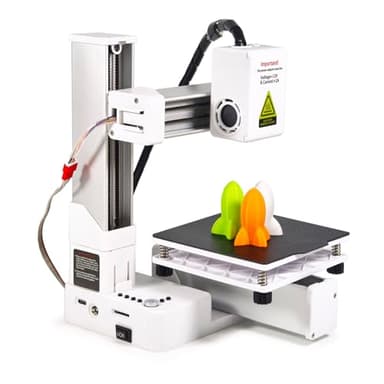 Piccola Stampante 3D per Principianti, Riscaldamento Rapido e Stampa di Stampa 3D Compatta per Istruzione, Dimensioni di Stampa 4x4x4in (EU)