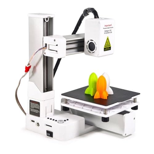 Mini Stampante 3D, Stampanti 3D per Principianti, Dimensioni di Stampa 4x4x4, Supporto TPU PLA da 1,75 Mm, Piccola Macchina da Stampa 3D con Piattaforma (Spina europea)